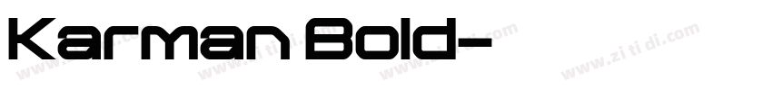 Karman Bold字体转换